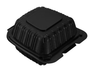 Recipientes desechables aptos para microondas de 6 pulgadas, tipo clamshell, de MFPP - Product Image 2