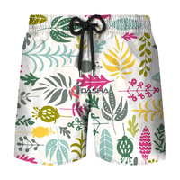 Unisex zwemshorts gebreid streetstyle strandkleding 100% polyester canvas effen kleur digitale print OEM groothandel