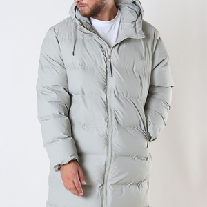 Chaqueta acolchada de abrigo largo de invierno para hombre con estilo duradero con cuello con capucha, característica ligera para clima frío, hecha de tela de burbujas - Product Image 6