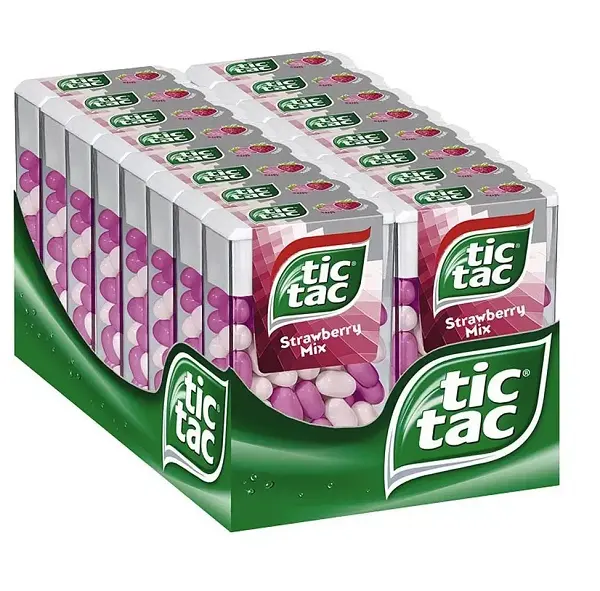 Cheap Price TIC TAC VARIETY FLAVOURS SWEETS 5 x 18g LIME, ORANGE, MINT,FRUIT,CHERRY COLA For Export