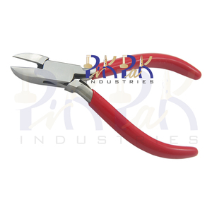 Side Cutter 130mm with Double Leaf Spring PVC Handles Semi Flush Cut Jewelry Making Circlip Crimping Fishing Wire Cutting Pliers - Product Image 2