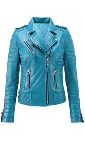 Chaquetas de cuero para mujer de la mejor calidad, manga larga, piel de oveja, estilo transpirable, cinturón de temporada para exteriores, chaquetas de cuero para mujer - Product Image 2