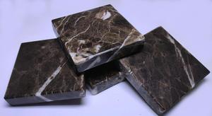 รถไฟเหาะเครื่องดื่มหินอ่อนธรรมชาติ100% แผ่นรองแก้วตกแต่งโต๊ะที่หรูหราปรับแต่งรูปร่างขนาดสี - Product Image 5