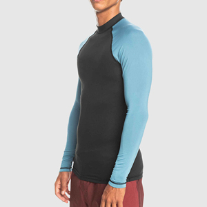 Rashguard pour homme tendance et léger, style classique, coupe ajustée, vêtements d'entraînement anti-rides, rashguard de compression pour homme - Product Image 2