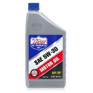 Huile moteur Lucas Oil 10474 SAE 5W-30 1 Qt API SP Advanced Engine Care Contenant en plastique Fabriqué aux États-Unis - Product Image 1