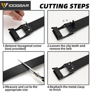 Cinturón de Cuero Genuino de Vaca para Hombre, Calidad Premium, Estilo Clásico Casual, Longitud Ajustable, Hebilla de Acero, Ecológico, Resistente y Duradero - Product Image 4