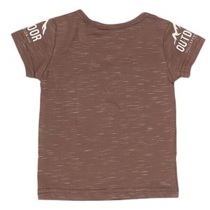 เสื้อยืดเด็กชายแขนสั้น - สีน้ำตาล - Product Image 2