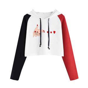 เสื้อฮู้ดผู้หญิงแบบสั้นมีฮู้ดดีไซน์ใหม่ - Product Image 1