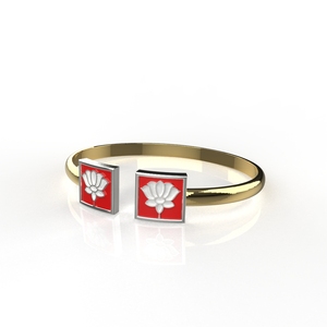 Sterling Silver Flower Enamel <b>Bracelet</b> For Women - Product Image 1