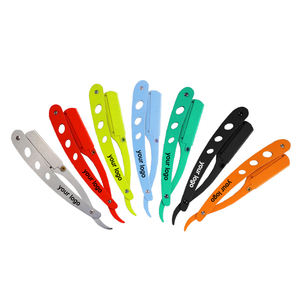 Maquinilla de afeitar plegable profesional para hombre, salón de afeitado facial, herramientas de afeitado en húmedo con cuchillas reemplazables - Product Image 1