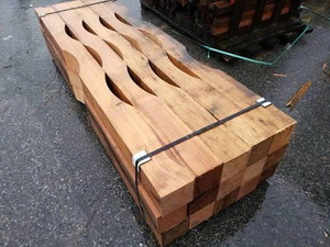UNIGO Solid Wood Scalloped Pipe Retainers & Saddle Dunnage <b>Stackable</b> Durable Painted Surface for Storage - Product Image 3