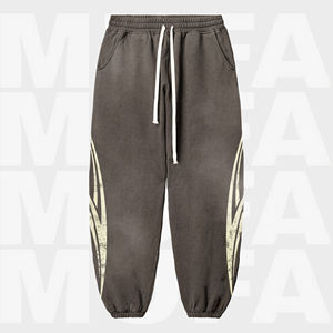 Pantalon de survêtement à capuche 100% coton pour hommes Streetwear d'hiver en relief Impression numérique Prix raisonnable Service OEM disponible - Product Image 6