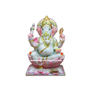 รูปปั้นหินอ่อนพระพิฆเนศจิ - Product Image 1