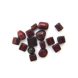 Beautiful Red Silver Foil Glass Beads Mix Premium Furnace Style Handmade Quality Ideal <b>for</b> Jewelry Making <b>Craft</b> Decoration - Product Image 1