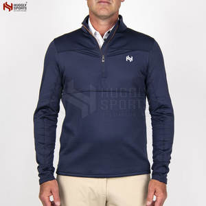 Camisetas Deportivas Ligeras de Media Cremallera para Hombre, de Secado Rápido, Transpirables, con Cuello Alto, Ropa de Gimnasio, Hechas en Pakistán, de Poliéster/Algodón - Product Image 3