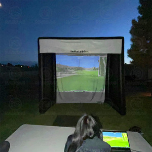 Simulador de <span class=keywords><strong>Golf</strong></span> inflable, jaula, tienda de campaña, recinto de simulador de <span class=keywords><strong>Golf</strong></span> para interiores y exteriores con pantalla de proyección, bomba de aire para entrenamiento de <span class=keywords><strong>Golf</strong></span> - Product Image 5