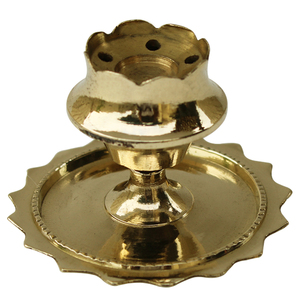 Support attrayant et religieux en laiton Pooja Agarbatti avec attrape-cendres-support de bâton d'encens en laiton pour Pooja dernière arrivée Avail - Product Image 2