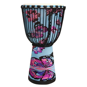 CAOBA THINK GOAT SKIN 10 PULGADAS DJEMBE para PINTAR TAMBOR Categoría de producto COLOR AZUL - Product Image 1