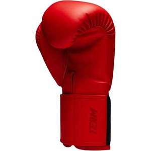 ถุงมือชกมวยหนังแท้สีแดงแบบมืออาชีพ สวมใส่สบาย กันน้ำ ยืดหยุ่น น้ำหนักเบา พร้อมสายรัดแบบ Hook and Loop สำหรับคิกบ็อกซิ่ง - Product Image 3