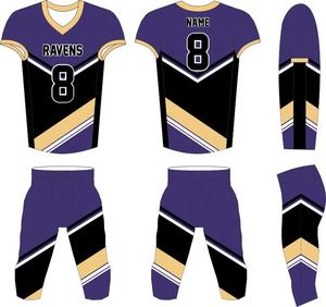 Maillots de football américain personnalisés en sublimation en gros - Manches courtes, design imprimé, couleurs et logos personnalisés, vêtements de sport de haute qualité - Product Image 6