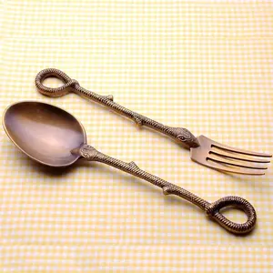 New Elegant Look Modern Metal Cutlery Flatware Set Food Grade Wedding Hotel Parties Table Top Food Serving Use in Wholesale - Product Image 5