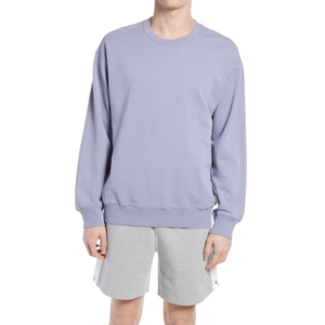 Men's 100% Cotton Sweatshirt <b>Thick</b> <b>Fleece</b> Hoodie Custom Logo Embroidered Long Sleeves Thermal Winter Sweatshirts OEM Service - Product Image 1