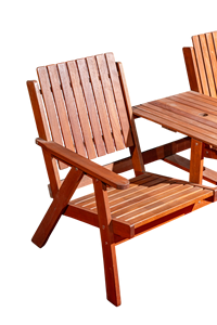 ที่นั่งในสวนที่ทันสมัยกันน้ำเฟอร์นิเจอร์กลางแจ้งม้านั่งไม้สั่งทำได้ - Product Image 6