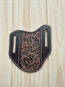 Offre Spéciale couverture de couteau en cuir usiné à la main de Style occidental extérieur pour couteau pliant couverture de couteau élégante - Product Image 4