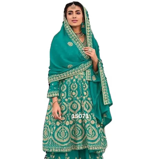 Pakistan salwar kameez bãi cỏ váy phụ nữ mới nhất shalwar kameez Pakistan Ấn Độ phong cách 2023 bởi dgb xuất khẩu Ấn Độ