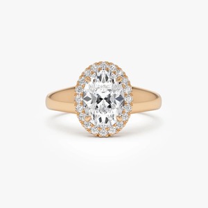 Bague en or pur 14 carats avec diamant de laboratoire 1,85 carat EF VS, produit d'usine, vente en gros, qualité supérieure, pour femmes - Product Image 2
