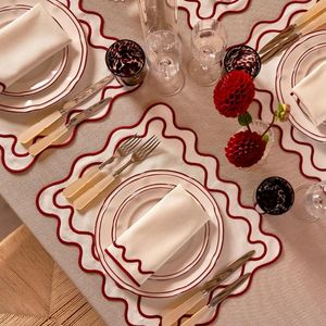 Elegantes Manteles Individuales de Lino Clásicos, Reutilizables, Decoración de Tela para Comedor, para Fiestas y Celebraciones Festivas - Empacados en Cartón - Product Image 2