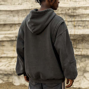 เสื้อฮู้ดดี้โอเวอร์ไซส์ทรงใหญ่พิเศษ สกรีนโลโก้ได้ เสื้อฮู้ดดี้ผู้ชายไซส์ใหญ่ - Product Image 5