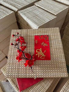 <b>Bamboo</b> Gift Basket Sustainable <b>Bamboo</b> <b>Fiber</b> Material for Holiday Gift Packaging Retail Sales Made in Vietnam - Product Image 4