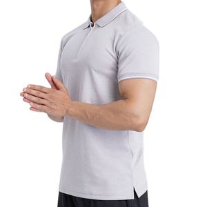 Camiseta Deportiva para Hombre, Verano, Gimnasio, Corte Regular, Media Cremallera, Secado Rápido, Transpirable, Ecológica, 100% Algodón - Product Image 2