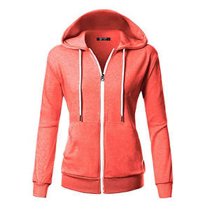 Sweat-shirt unisexe noir élégant avec fermeture éclair, anti-boulochage, respirant, pour femme - Product Image 3