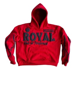 Sweat-shirt à capuche surdimensionné personnalisé de haute qualité avec logo en relief de haute qualité - Product Image 1