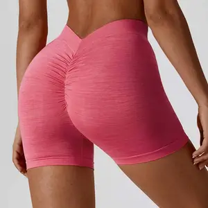  AOLA-Pantalones cortos de entrenamiento con control de barriga y cintura alta para mujer