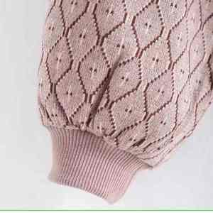 Suéter de cuello en V para mujer de material suave transpirable nueva llegada Top trending antiarrugas alto exigente mejor suéter de cuello en V para mujer - Product Image 4