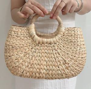 Water Hyacinth <b>Bag</b> Style Fashionable <b>Vintage</b> Best Selling High Quality Cheapest Price Handmade <b>Bags</b> - Product Image 3