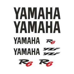Ensemble d'autocollants Yamaha YZF R6 Komple Green Master pour motos - Product Image 1