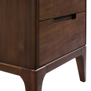 Liam Two-Drawer Modern Solid <b>Oak</b> Wood Nightstand for Bedroom Apartment Furniture - Product Image 5