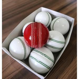 Bolas de críquet con costuras tradicionales duraderas hechas de cuero para jugadores de todas las edades para entrenamiento, práctica de entrenamiento, venta al por mayor disponible - Product Image 5