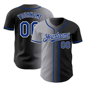 Camiseta de béisbol con diseño de logotipo personalizado con nombre de jugador de equipo, camiseta de softball impresa por sublimación con botón completo y comodidad transpirable - Product Image 6