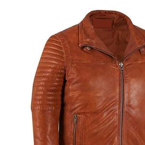 New Arrivals Wholesale Price High Quality Oem Design <b>Men</b> Leather <b>Jacket</b> <b>Slim</b> <b>Fit</b> Stylish Comfortable Low Price Leather <b>Jacket</b> - Product Image 2