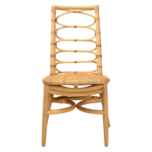 Chaise de salle à manger moderne et écologique en rotin naturel avec siège léger Mobilier de maison élégant pour villa hôtel/appartement - Product Image 2