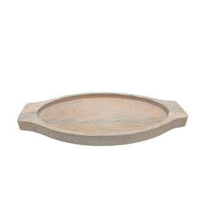 Plateau de service rectangulaire en bois d'acacia fait à la main de couleur naturelle plateau rond de taille personnalisée pour la maison et le restaurant - Product Image 3