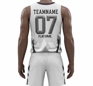 Vêtements de basket-ball réversibles personnalisés sublimés, chemise et short pour hommes, maillot de basket-ball, ensemble uniforme d'équipe, fabricant en gros - Product Image 6