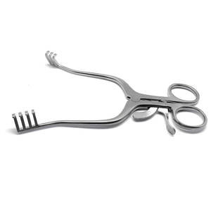 Retracteur Weitlaner à vente chaude, 16 cm, 3x4 pointes aiguisées, acier inoxydable de haute qualité, instruments chirurgicaux, crochet pour plaies, manuel - Product Image 4