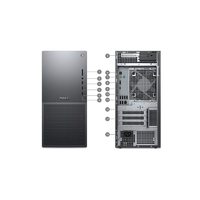 Nouvel ordinateur de bureau IA Tower Plus EBT2250 avec processeurs Core Ultra (Série 2) U9-285K, 32 Go de RAM, SSD 2 To et GPU RTX5080-16G – Sans système d'exploitation