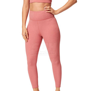 Leggings de Yoga de Cintura Media Elástica, Sólidos, de Alta Calidad, Venta Caliente, Último Diseño, Precio Razonable, Secado Rápido - Product Image 4